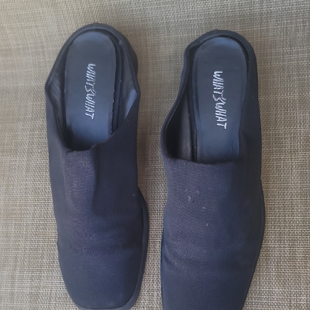 VTG Mules Slip ons Black Sz 8